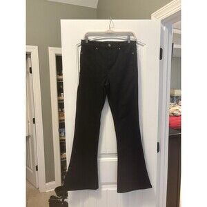 NWOT Banana Republic Premium Denim Black High-Rise Flare Jeans- 29